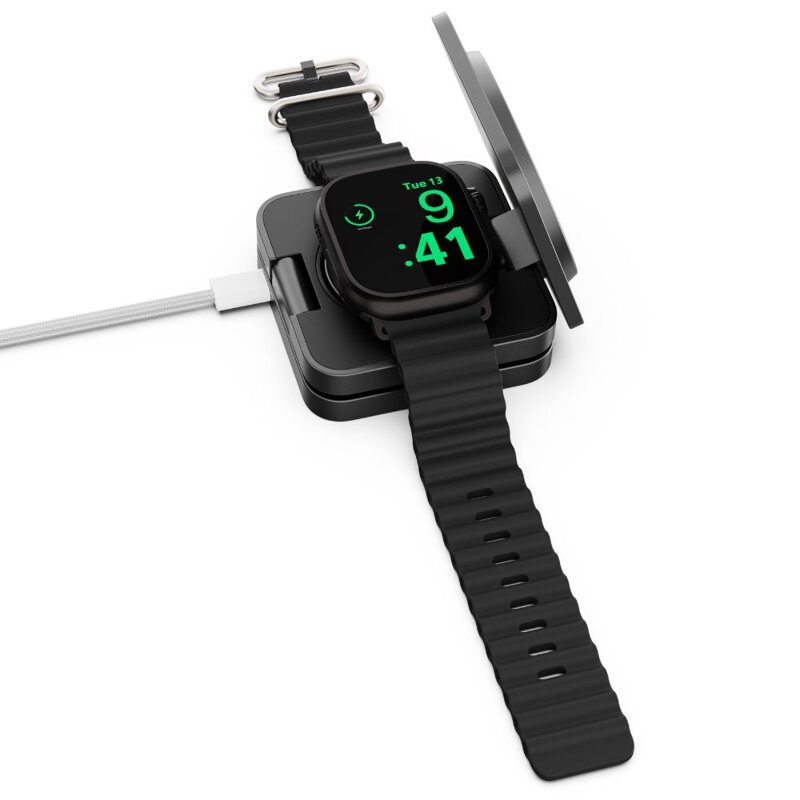 Cubenest Qi2.2 Încărcător pliabil magnetic wireless 3 în 1 SQ312 Pro negru