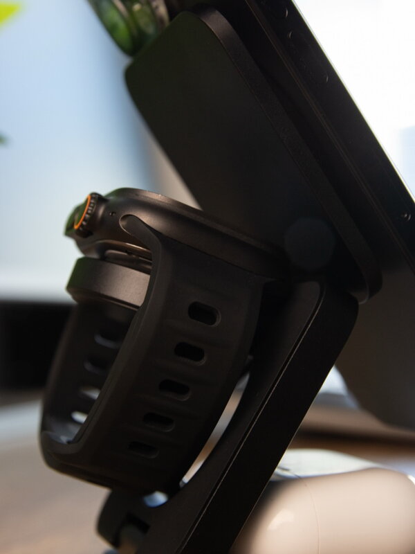 Cubenest Qi2.2 Încărcător pliabil magnetic wireless 3 în 1 SQ312 Pro negru