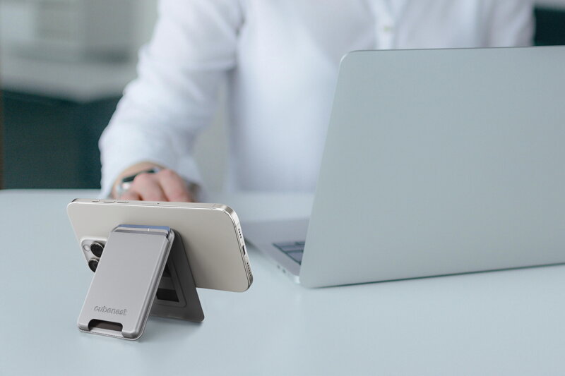 Cubenest Premium Magnetic Wallet and Holder WT01S titan