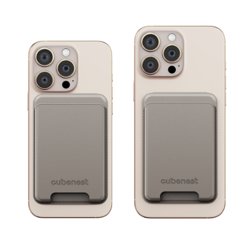 Cubenest Premium Magnetic Wallet and Holder WT01S aur