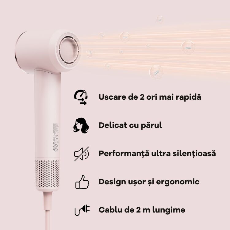 Cubenest Uscător de păr SwiftDry SDHD01 roz