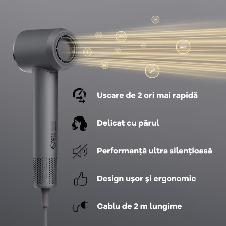 Cubenest Uscător de păr SwiftDry SDHD01 gri
