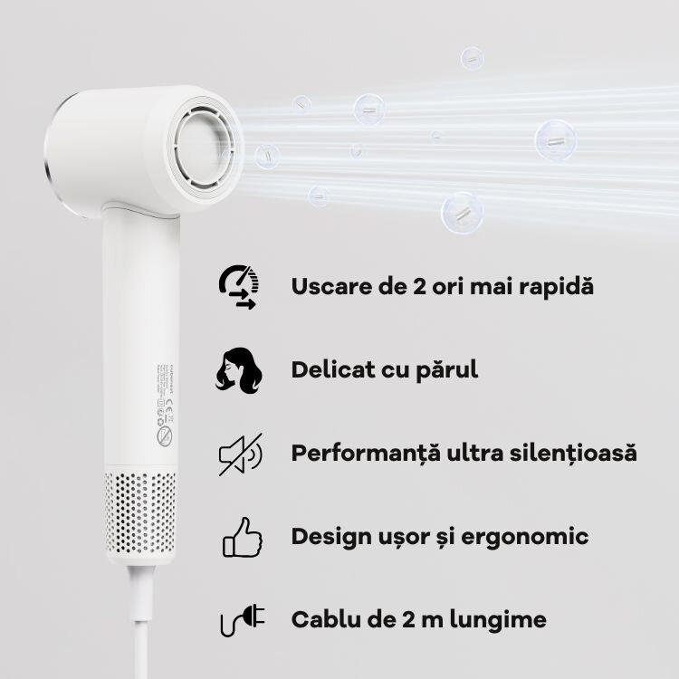 Cubenest Uscător de păr SwiftDry SDHD01 alb