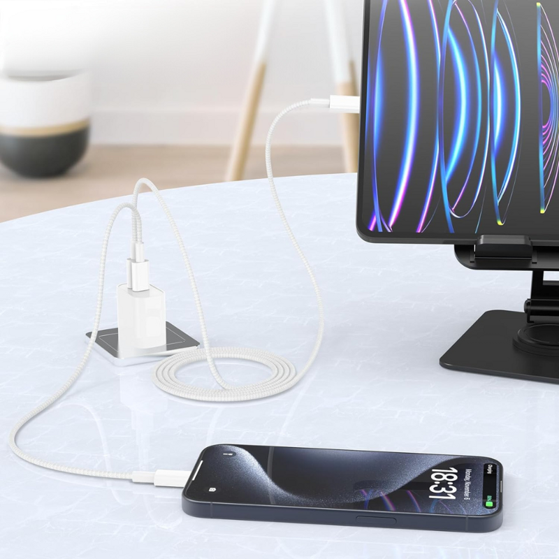 Cubenest Cablu USB-C/USB-C 60W 1m 2buc