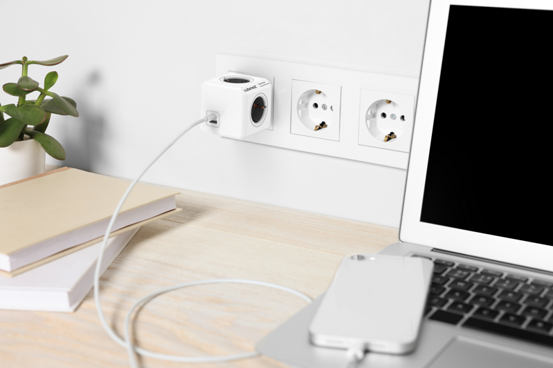 Cubenest PowerCube Original USB A+C PD 20 W 1,5 m gri