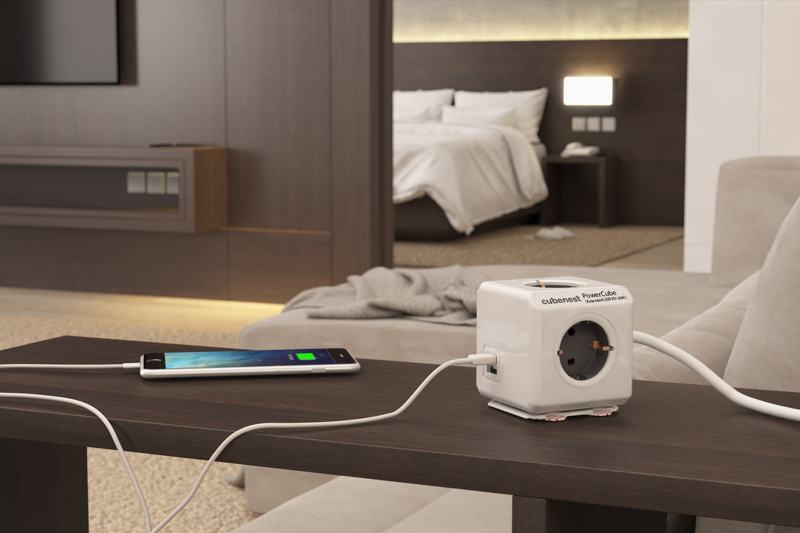 Cubenest PowerCube Extended USB A+C PD 20 W 1,5 m gri