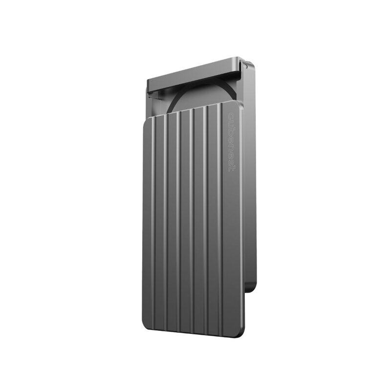 Cubenest Magnetic Wallet din Aluminiu WT02 gri